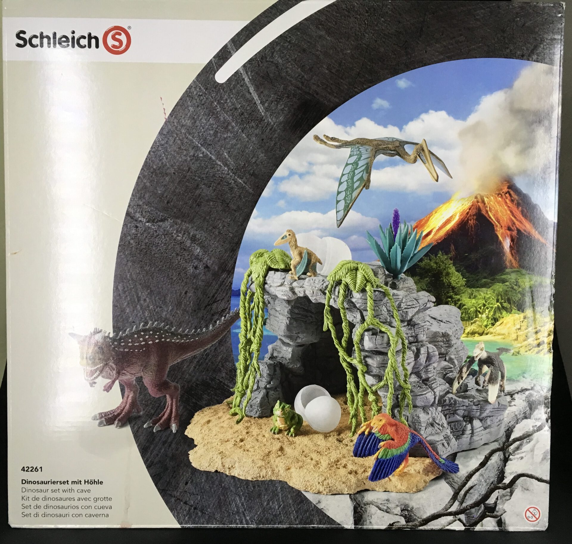schleich dino set with cave