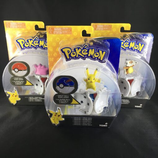 POKEMON: Throw 'n' Pop Pikachu, Ditto, & Cubone Pokeballs - TOMY