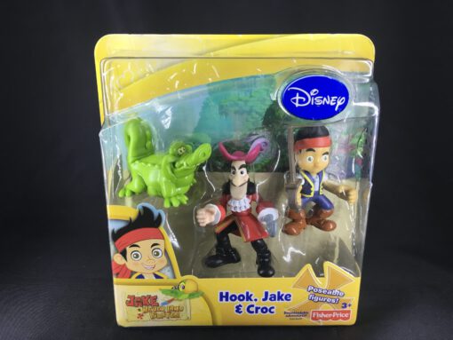 Disney Jake and The Neverland Pirates: Hook, Jake, & Croc  Figures - FISHER-PRICE