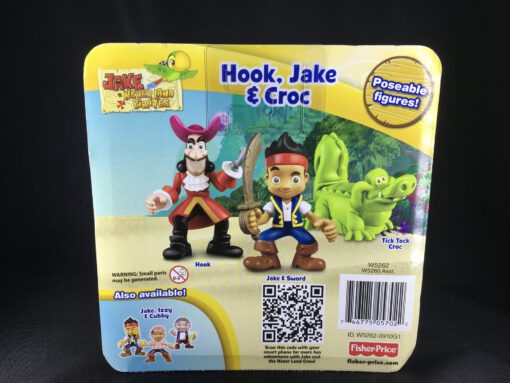 Disney Jake and The Neverland Pirates: Hook, Jake, & Croc  Figures - FISHER-PRICE - Image 2