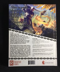R Talsorian Games Full Color Hardcover THE WITCHER RPG