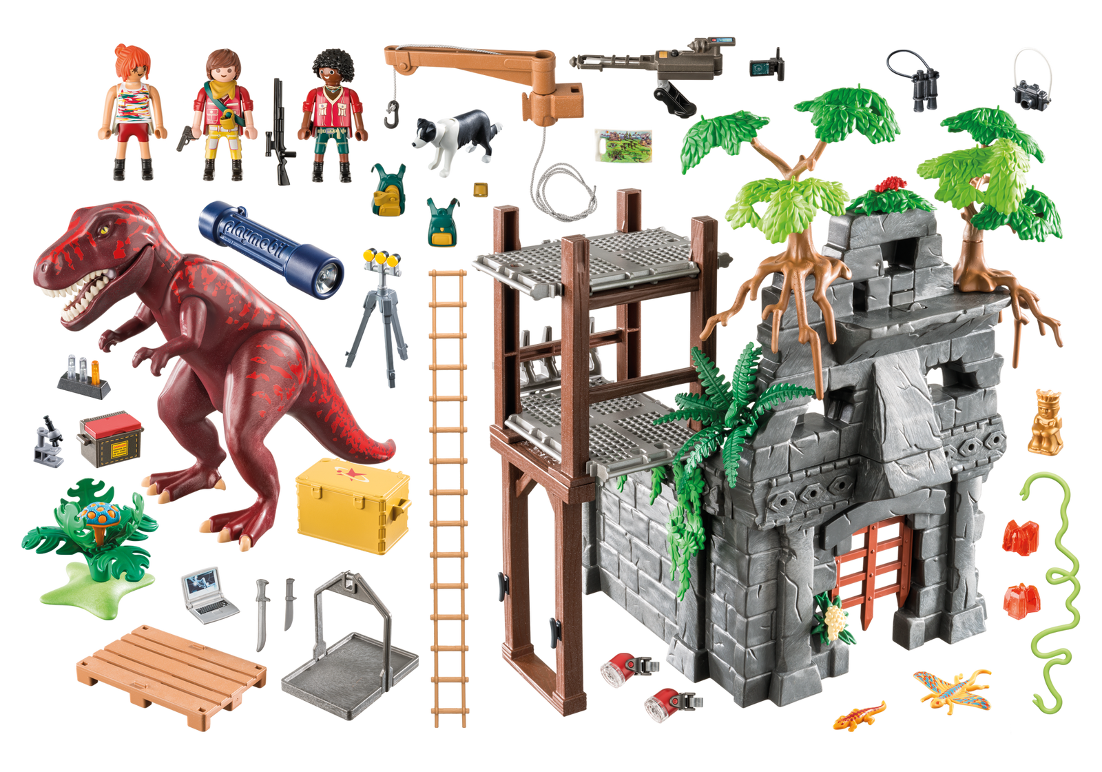 RARE Playmobil Dinosaur motorized rotating shop display 9429 9430