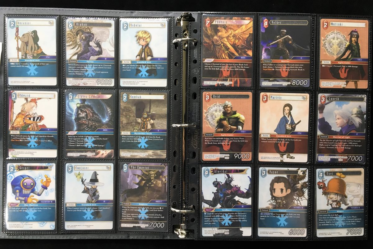 Final Fantasy Tcg Opus 5 V Complete Non Foil Set X2 In Binder Square