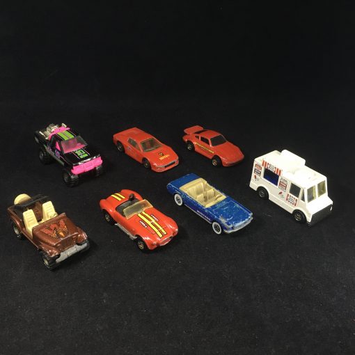 Lot of 7 Vintage 1980s Hot Wheels Cars - Mattel