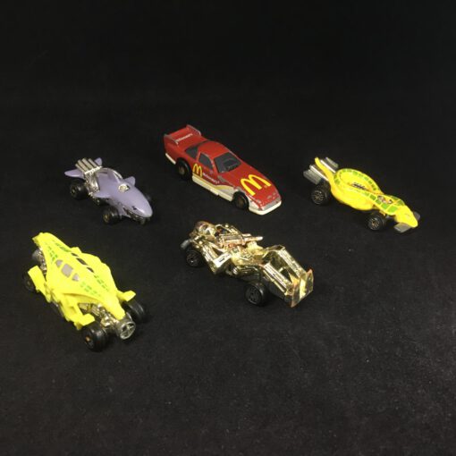 Lot of 5 Vintage 1980s Hot Wheels Speed Demons & 1993 McDonald's Cars - Mattel