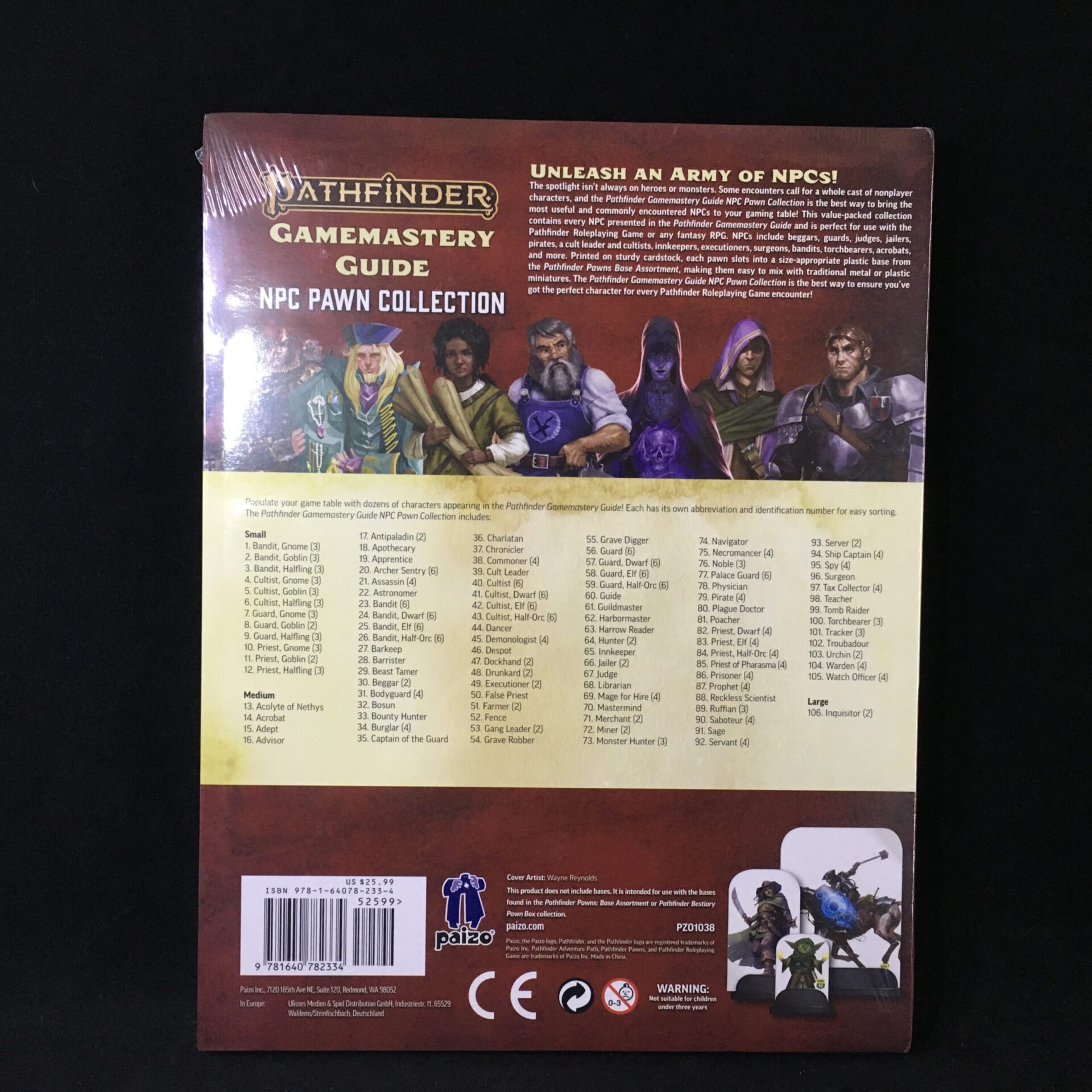 Gamemastery Guide NPC Pawn Collection PATHFINDER RPG 2nd Edition paizo 