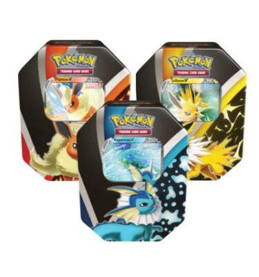 POKEMON TCG: Eevee Evolutions Tin [Set of 3] - The Pokémon Co - Hobby ...