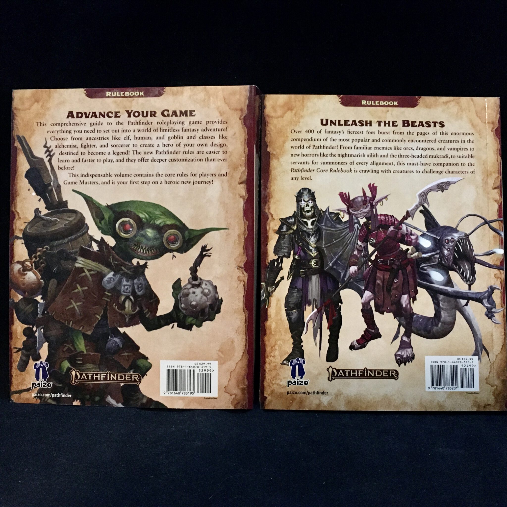 PATHFINDER 2E RPG: Core Rulebook And Bestiary (Pocket Edition) - Paizo ...