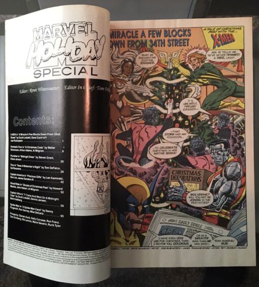 Marvel Holiday Special #1 -1991 Marvel Copper Age Comic - Image 7