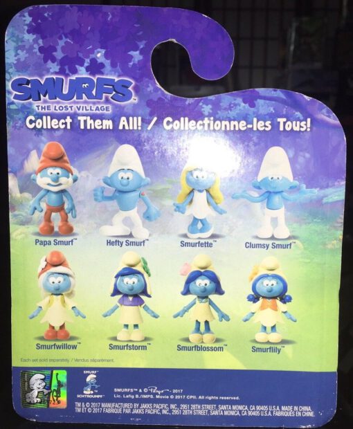 The Lost Village 2-pack Figure Set: CLUMSY SMURF & SMURFLILY Characters - Image 2