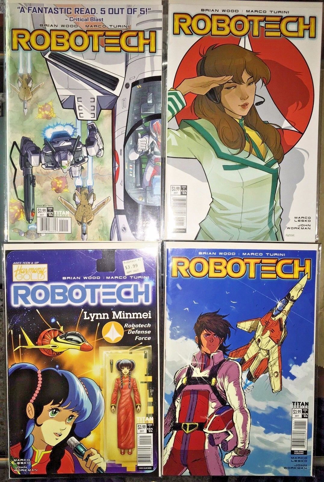 ROBOTECH REMIX #2 RICO RENZI VAR TITAN COMICS  2019 STOCK IMG
