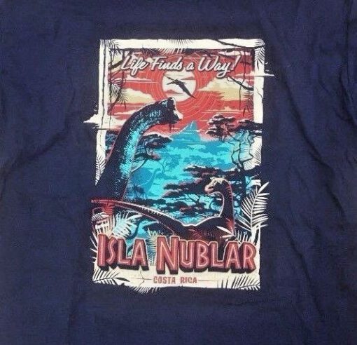 Jurassic Park Isla Nublar Costa Rica Women's X-Large T-Shirt - Image 2