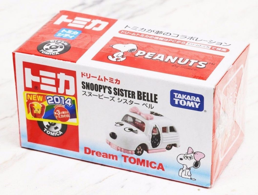 Peanuts DREAM TOMICA SNOOPY'S SISTER BELLE - TAKARA TOMY - Hobby Spirit